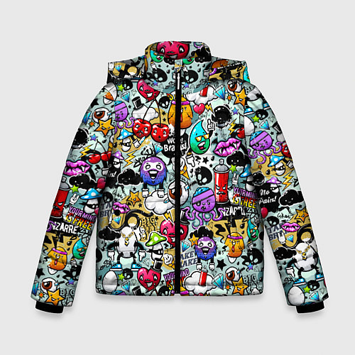Зимняя куртка для мальчика Stickerboom / 3D-Черный – фото 1