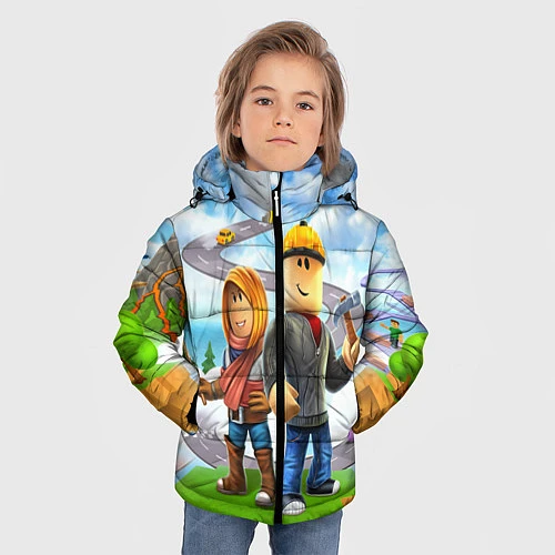 Зимняя куртка для мальчика ROBLOX / 3D-Светло-серый – фото 3