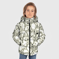 Куртка зимняя для мальчика Корги ЧБ, цвет: 3D-черный — фото 2
