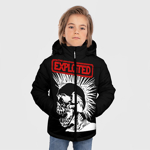 Зимняя куртка для мальчика The Exploited / 3D-Светло-серый – фото 3
