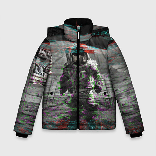 Зимняя куртка для мальчика Космонавт / 3D-Черный – фото 1