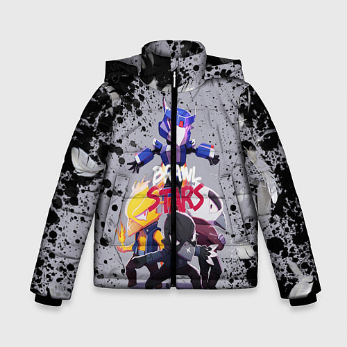 Зимняя куртка для мальчика Brawl Stars CROW / 3D-Черный – фото 1