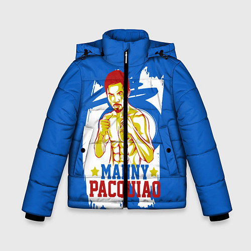 Зимняя куртка для мальчика Manny Pacquiao / 3D-Черный – фото 1