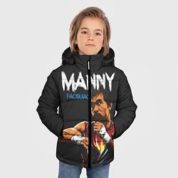 Куртка зимняя для мальчика Manny, цвет: 3D-черный — фото 2