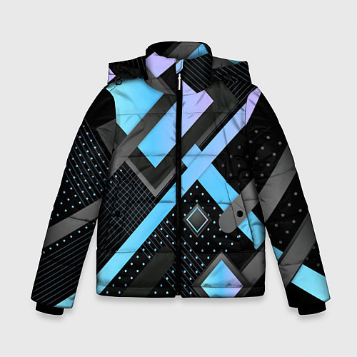 Зимняя куртка для мальчика Modern Geometry / 3D-Черный – фото 1