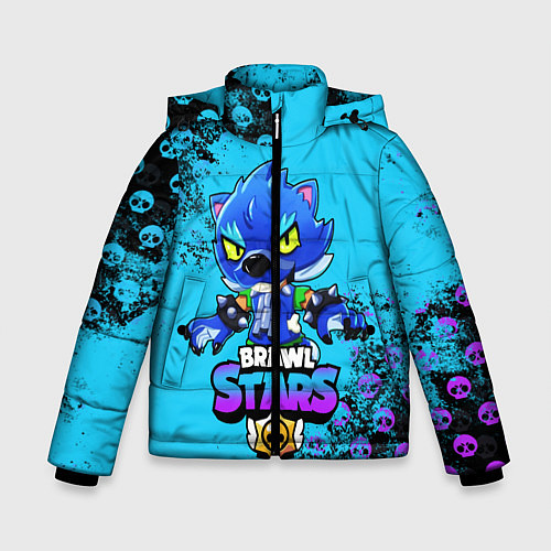 Зимняя куртка для мальчика Brawl Stars LEON / 3D-Черный – фото 1