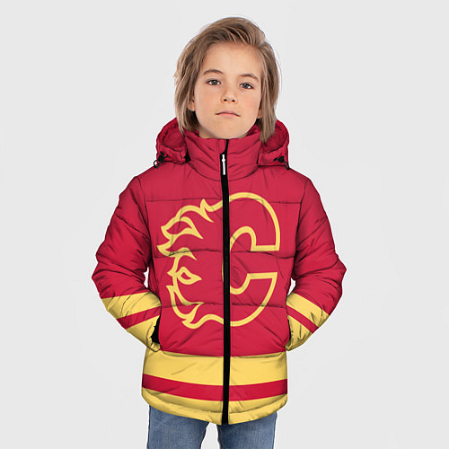 Зимняя куртка для мальчика Калгари Флэймз / 3D-Красный – фото 3