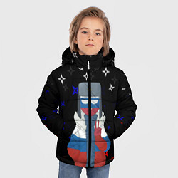 Куртка зимняя для мальчика CountryHumans, цвет: 3D-черный — фото 2