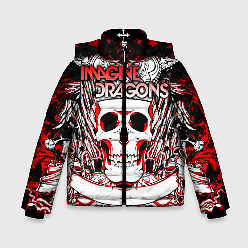Зимняя куртка для мальчика Imagine Dragons / 3D-Черный – фото 1