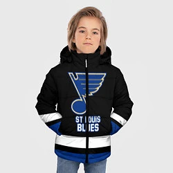 Куртка зимняя для мальчика Сент-Луис Блюз, цвет: 3D-черный — фото 2