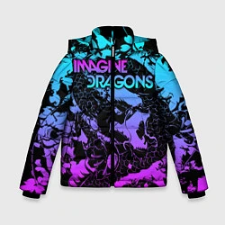 Куртка зимняя для мальчика Imagine Dragons, цвет: 3D-черный
