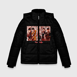 Куртка зимняя для мальчика Великий из бродячих псов, цвет: 3D-черный