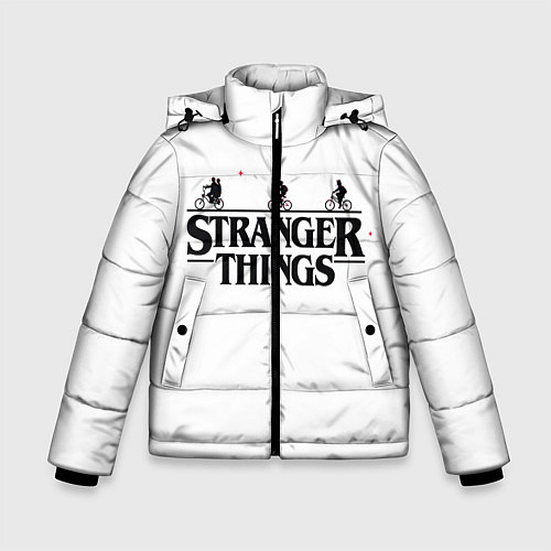 Зимняя куртка для мальчика STRANGER THINGS / 3D-Черный – фото 1