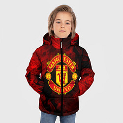 Куртка зимняя для мальчика МАНЧЕСТЕР ЮНАЙТЕД, цвет: 3D-черный — фото 2