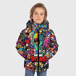 Куртка зимняя для мальчика BRAWL STARS: LEON, цвет: 3D-черный — фото 2