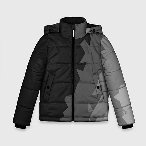 Зимняя куртка для мальчика Dark abstraction / 3D-Черный – фото 1