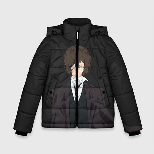 Зимняя куртка для мальчика Osamu Dazai / 3D-Черный – фото 1