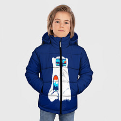 Куртка зимняя для мальчика Мишка, цвет: 3D-черный — фото 2