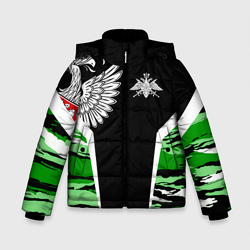 Зимняя куртка для мальчика Пограничные Войска / 3D-Черный – фото 1
