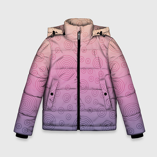 Зимняя куртка для мальчика Абстрактный узор / 3D-Черный – фото 1