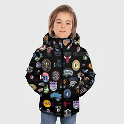 Куртка зимняя для мальчика NBA Pattern, цвет: 3D-черный — фото 2
