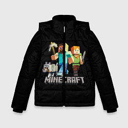 Куртка зимняя для мальчика MINECRAFT, цвет: 3D-светло-серый