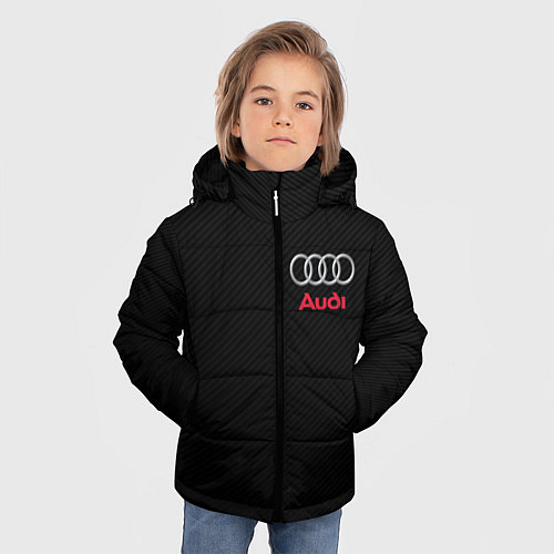 Зимняя куртка для мальчика AUDI / 3D-Красный – фото 3
