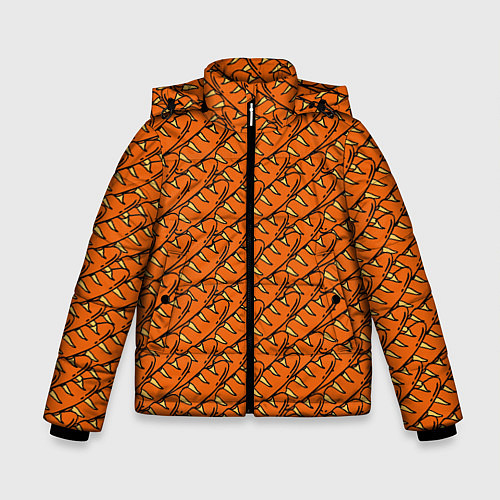 Зимняя куртка для мальчика Хлебушек / 3D-Черный – фото 1