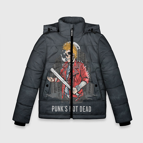 Зимняя куртка для мальчика Punk??s Not Dead / 3D-Черный – фото 1