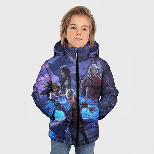 Зимняя куртка для мальчика DEVIL MAY CRY / 3D-Светло-серый – фото 3