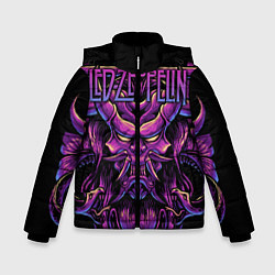 Куртка зимняя для мальчика Led Zeppelin, цвет: 3D-черный