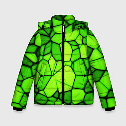 Зимняя куртка для мальчика Зеленая мозаика