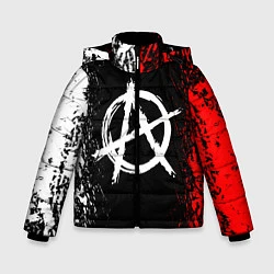 Куртка зимняя для мальчика АНАРХИЯ, цвет: 3D-черный