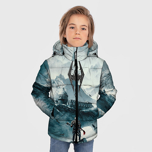 Зимняя куртка для мальчика Skyrim Warrior / 3D-Красный – фото 3