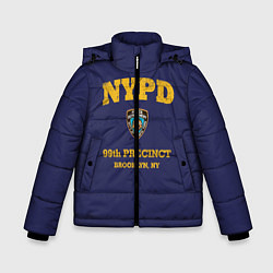 Куртка зимняя для мальчика Бруклин 9-9 департамент NYPD, цвет: 3D-красный