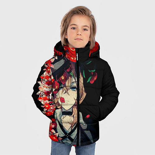 Зимняя куртка для мальчика Великий из бродячих псов / 3D-Красный – фото 3