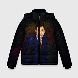 Куртка зимняя для мальчика DOCTOR WHO, цвет: 3D-черный