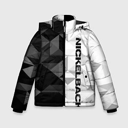 Куртка зимняя для мальчика Nickelback, цвет: 3D-черный