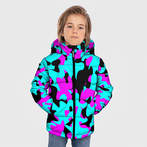 Зимняя куртка для мальчика Modern Camouflage / 3D-Светло-серый – фото 3