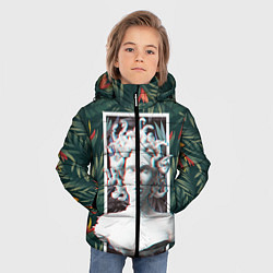 Куртка зимняя для мальчика Медуза Горгона, цвет: 3D-черный — фото 2