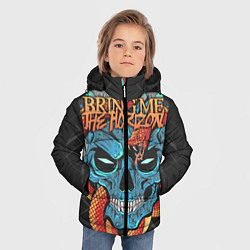 Куртка зимняя для мальчика Bring Me the Horizon, цвет: 3D-черный — фото 2