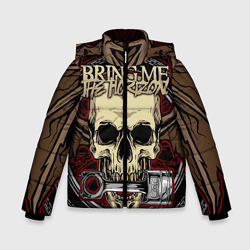 Зимняя куртка для мальчика Bring Me the Horizon / 3D-Черный – фото 1