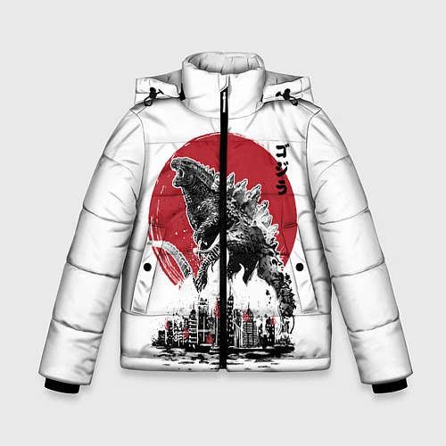 Зимняя куртка для мальчика GODZILLA / 3D-Черный – фото 1