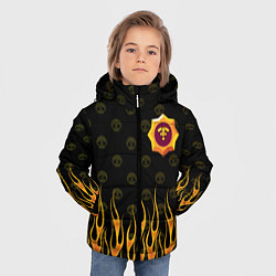 Куртка зимняя для мальчика Brawl stars Нет сигнала, цвет: 3D-черный — фото 2