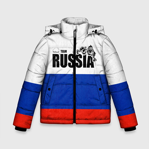Зимняя куртка для мальчика Russia / 3D-Черный – фото 1