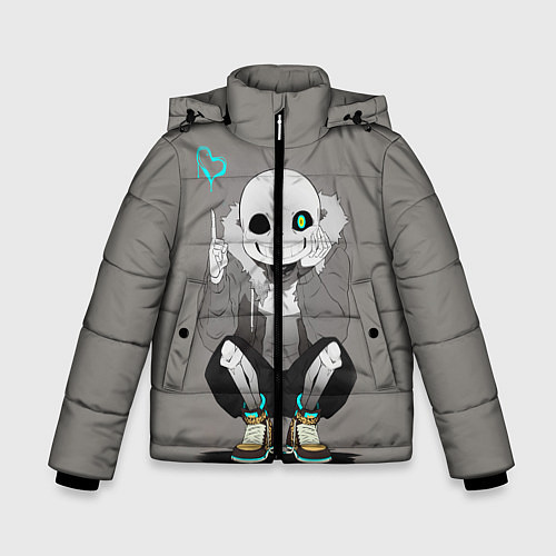 Зимняя куртка для мальчика UNDERTALE / 3D-Черный – фото 1