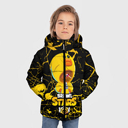 Куртка зимняя для мальчика Brawl Stars Leon Duck, цвет: 3D-черный — фото 2