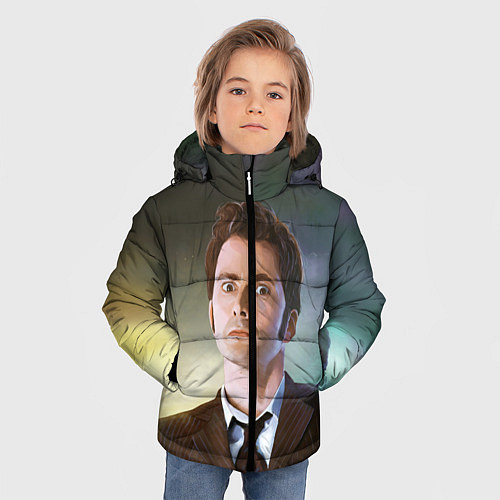 Зимняя куртка для мальчика 10 ДОКТОР / 3D-Красный – фото 3