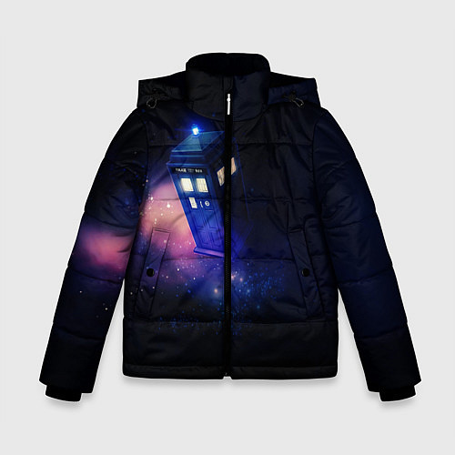 Зимняя куртка для мальчика TARDIS / 3D-Черный – фото 1