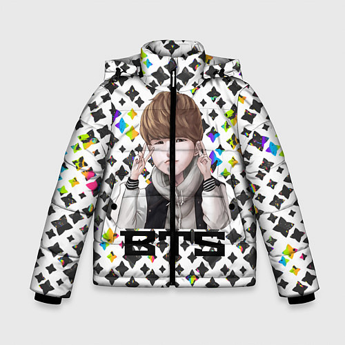 Зимняя куртка для мальчика BTS / 3D-Черный – фото 1